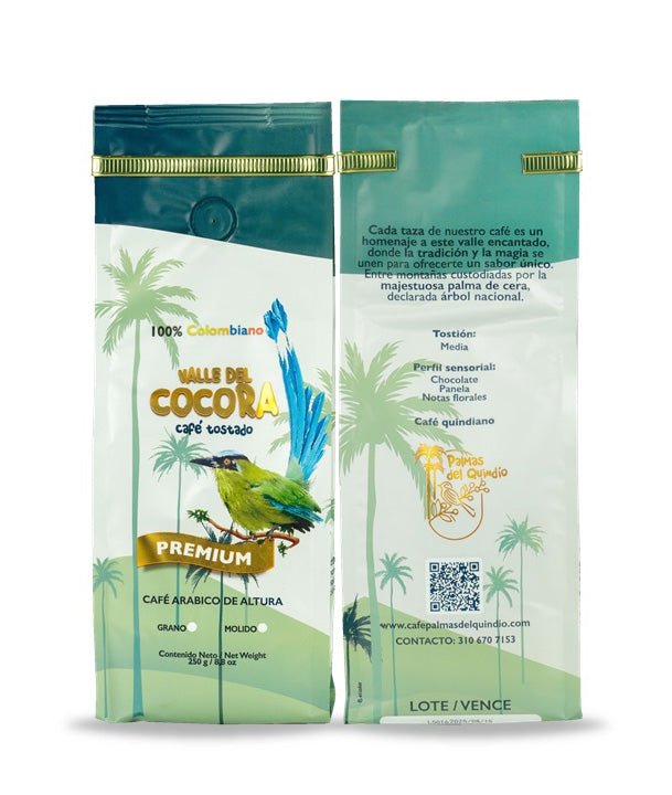 Café Tostado Valle de Cocora Premium 250 g