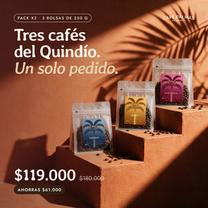 Pack x3: tres cafés del Quindío, un solo pedido