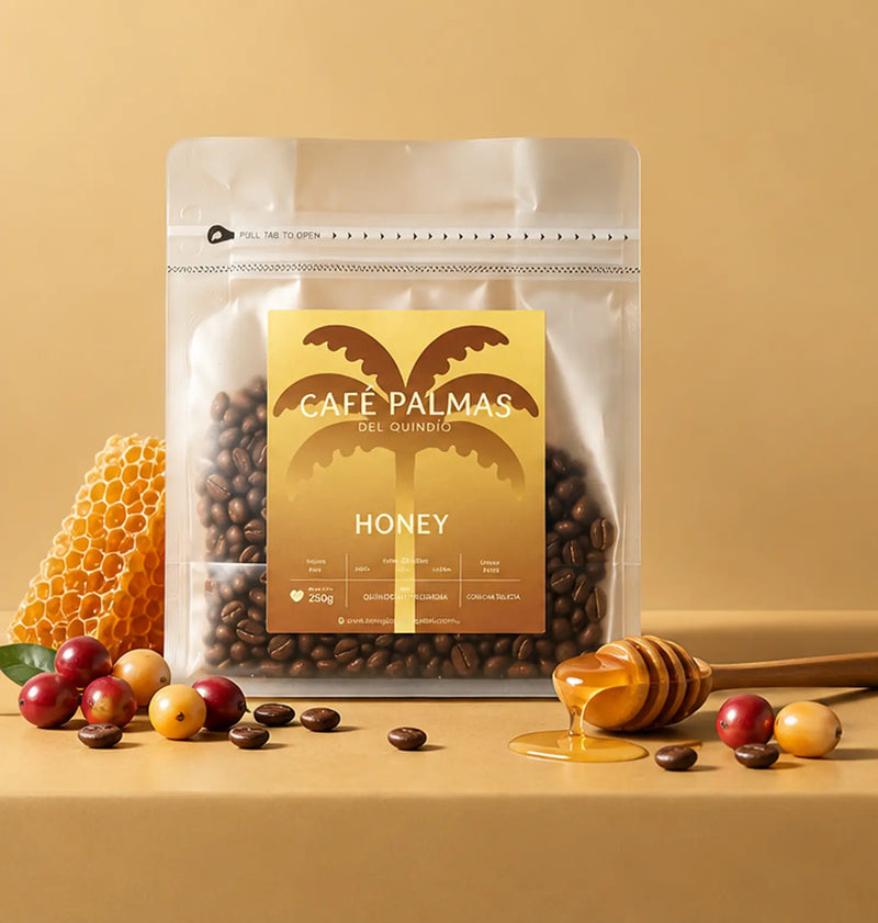 Café Palmas Honey, bolsa de 250 g